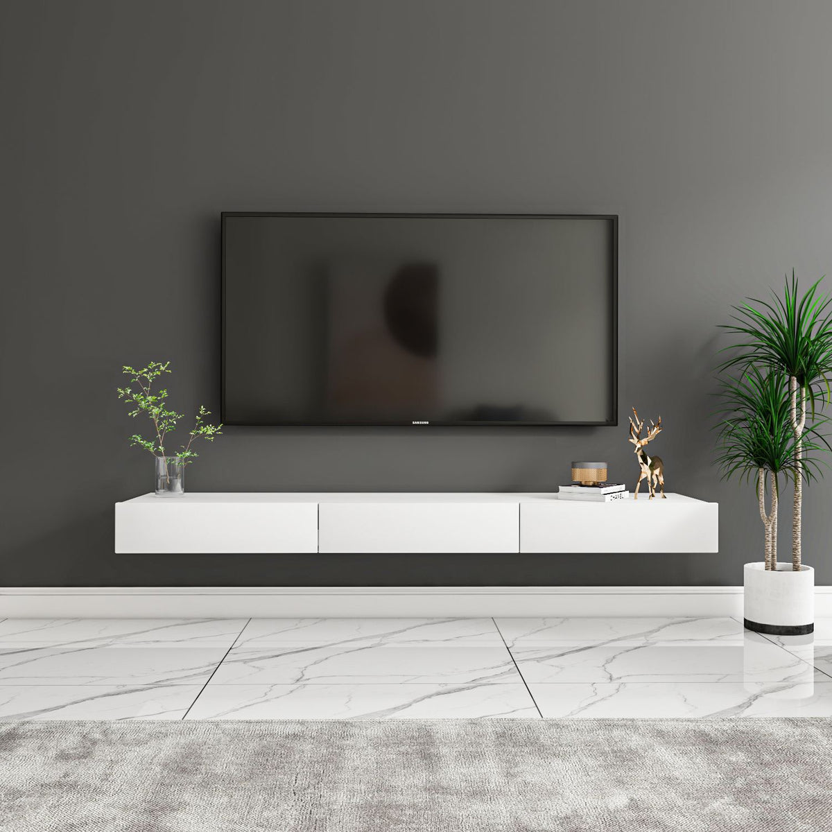 Έπιπλο Τηλεόρασης TV Βάση Σύνθεση Λευκό | 382NRC1181