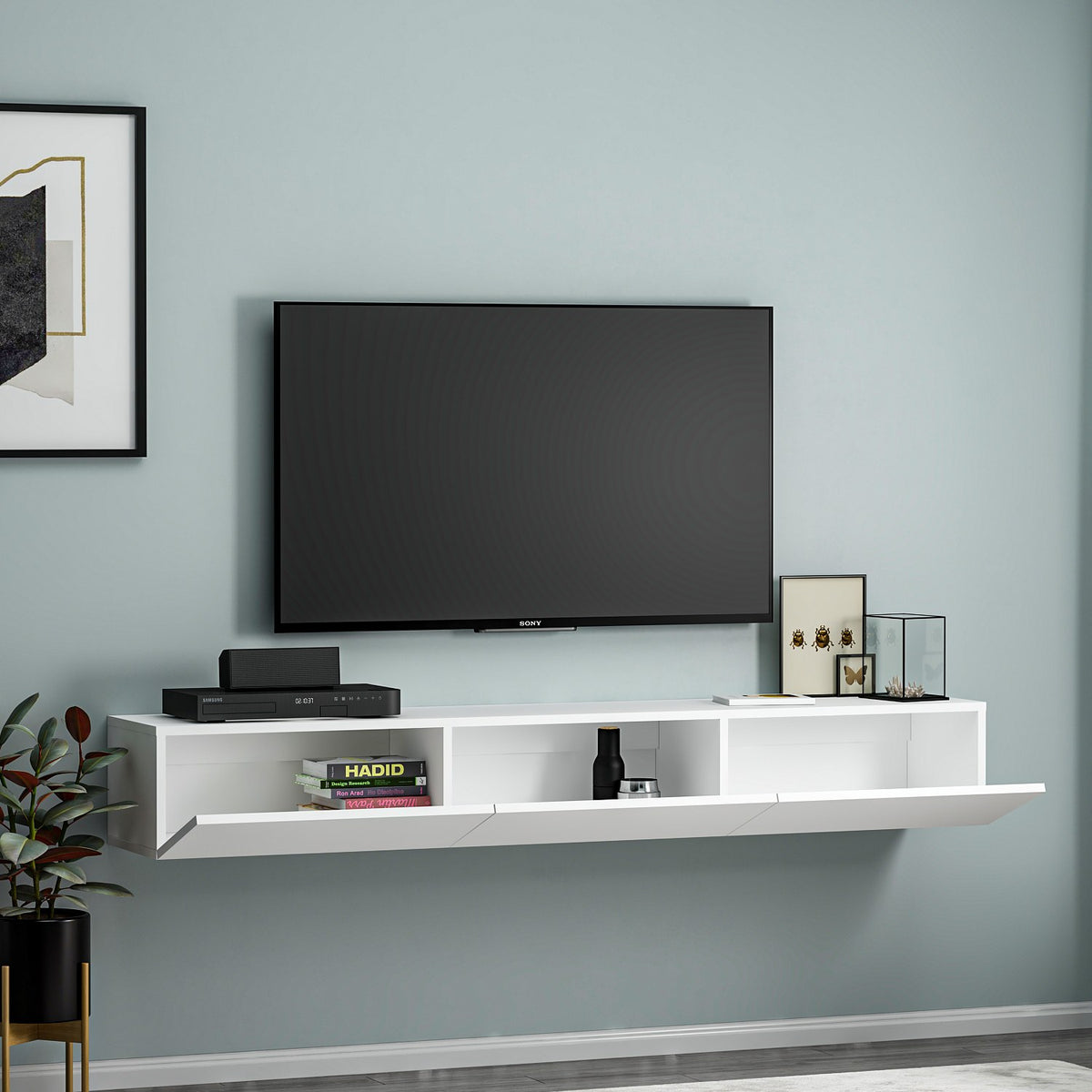 Έπιπλο Τηλεόρασης TV Βάση Σύνθεση Λευκό | 382NRC1509