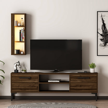 Έπιπλο Τηλεόρασης TV Βάση Σύνθεση Καρυδί | 382NRC1520