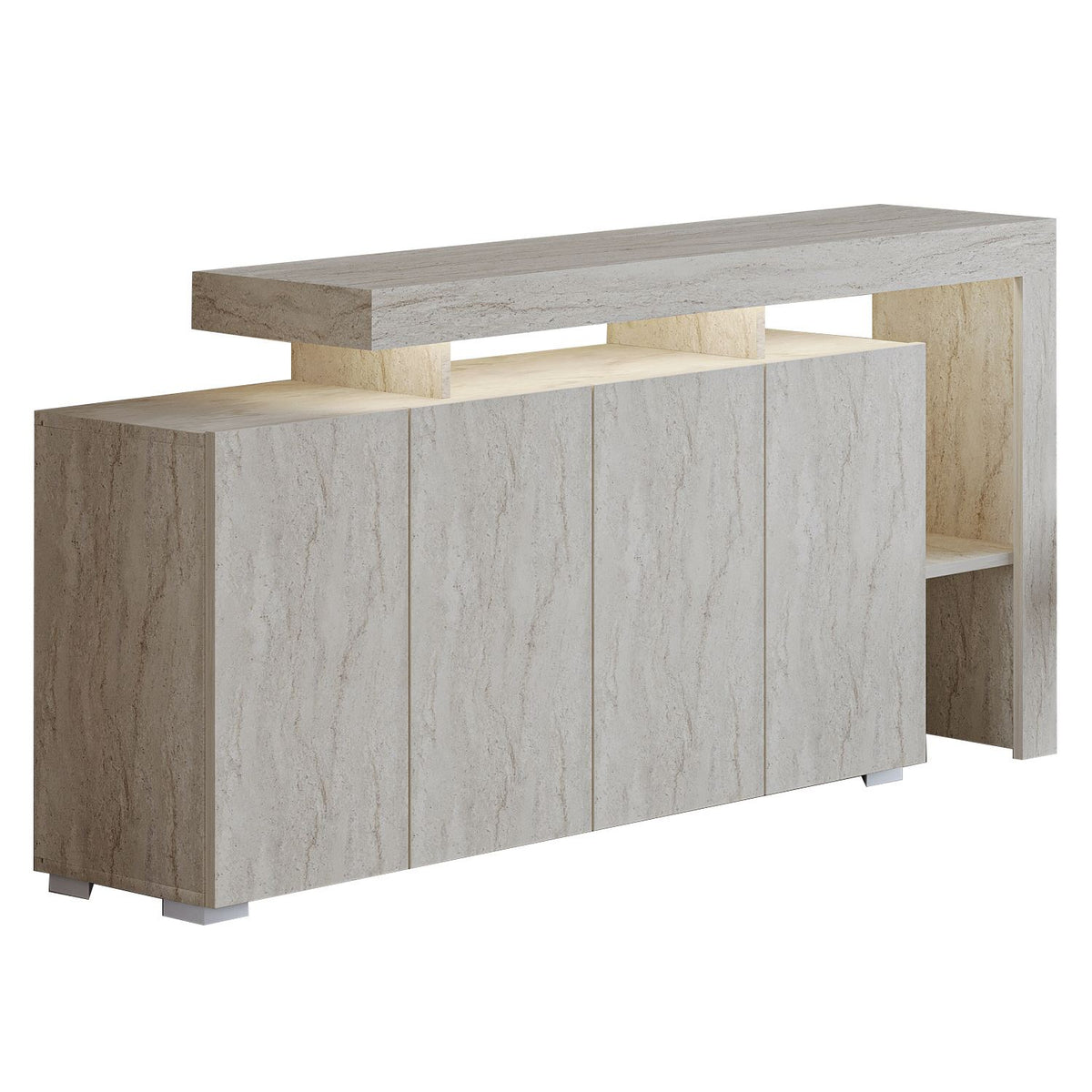 Μπουφές Τραβερτίνη 170x35x80cm | 382NRC1603
