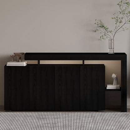 Μπουφές Wood Μαύρο 170x35x80cm | 382NRC1604