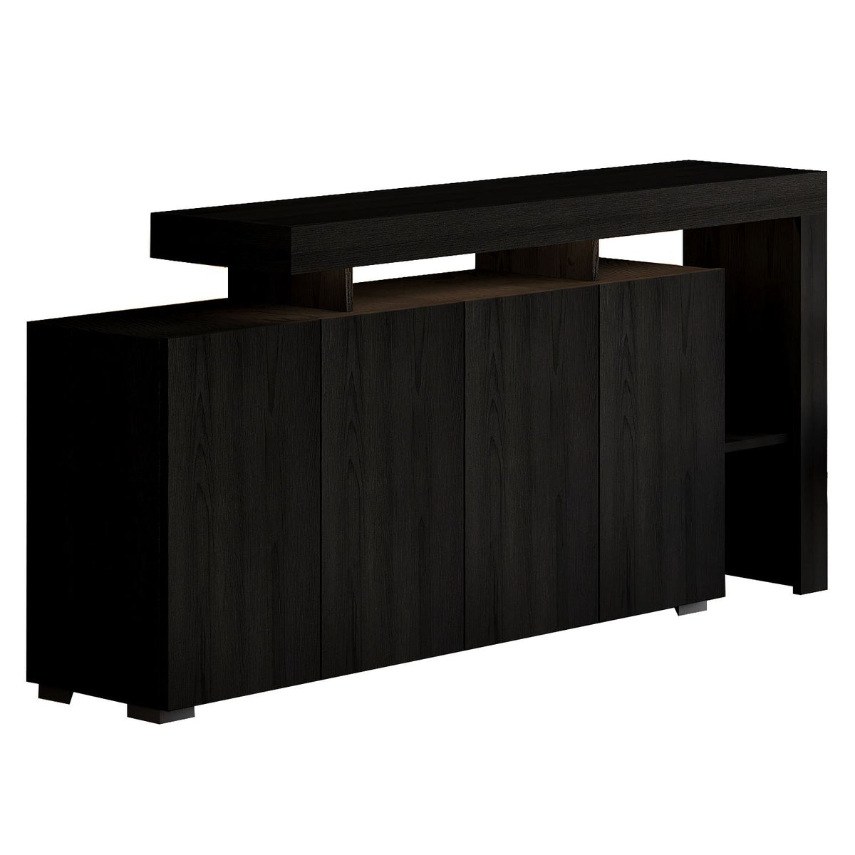 Μπουφές Wood Μαύρο 170x35x80cm | 382NRC1604