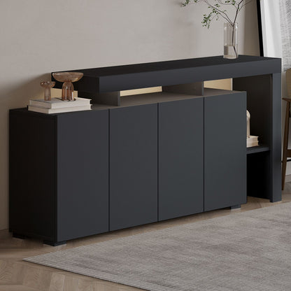 Μπουφές Ανθρακί 170x35x80cm | 382NRC1605