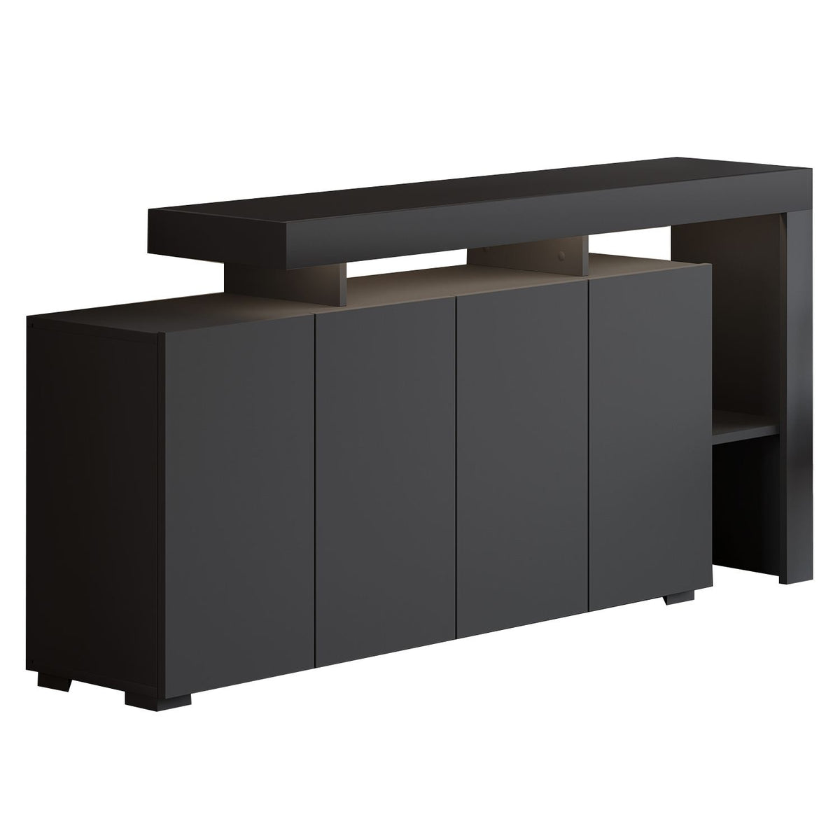 Μπουφές Ανθρακί 170x35x80cm | 382NRC1605