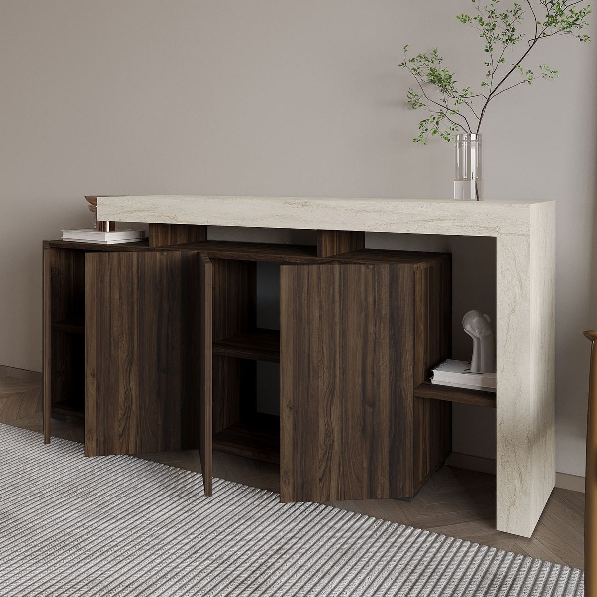 Μπουφές Τραβερτίνη
Καρυδί 170x35x80cm | 382NRC1609