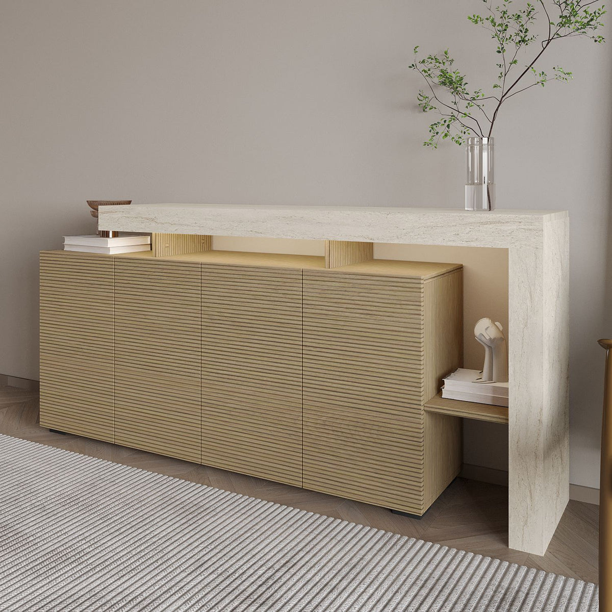 Μπουφές Τραβερτίνη
Warm Δρυς 170x35x80cm | 382NRC1610