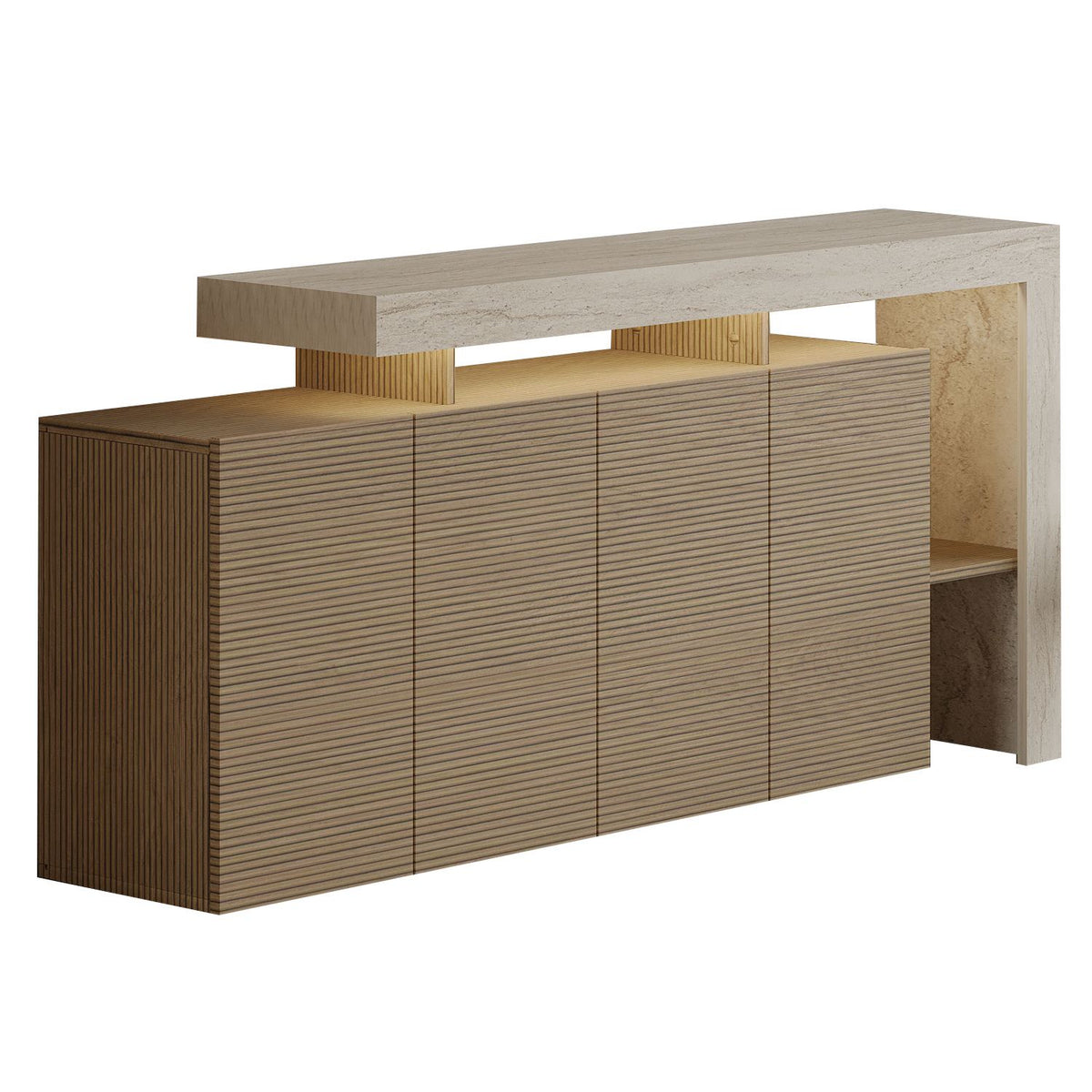 Μπουφές Τραβερτίνη
Warm Δρυς 170x35x80cm | 382NRC1610