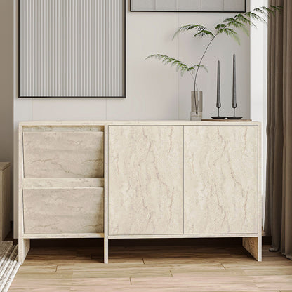 Μπουφές Τραβερτίνη 130x44x81,8cm | 382NRC1612