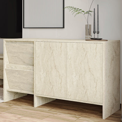 Μπουφές Τραβερτίνη 130x44x81,8cm | 382NRC1612