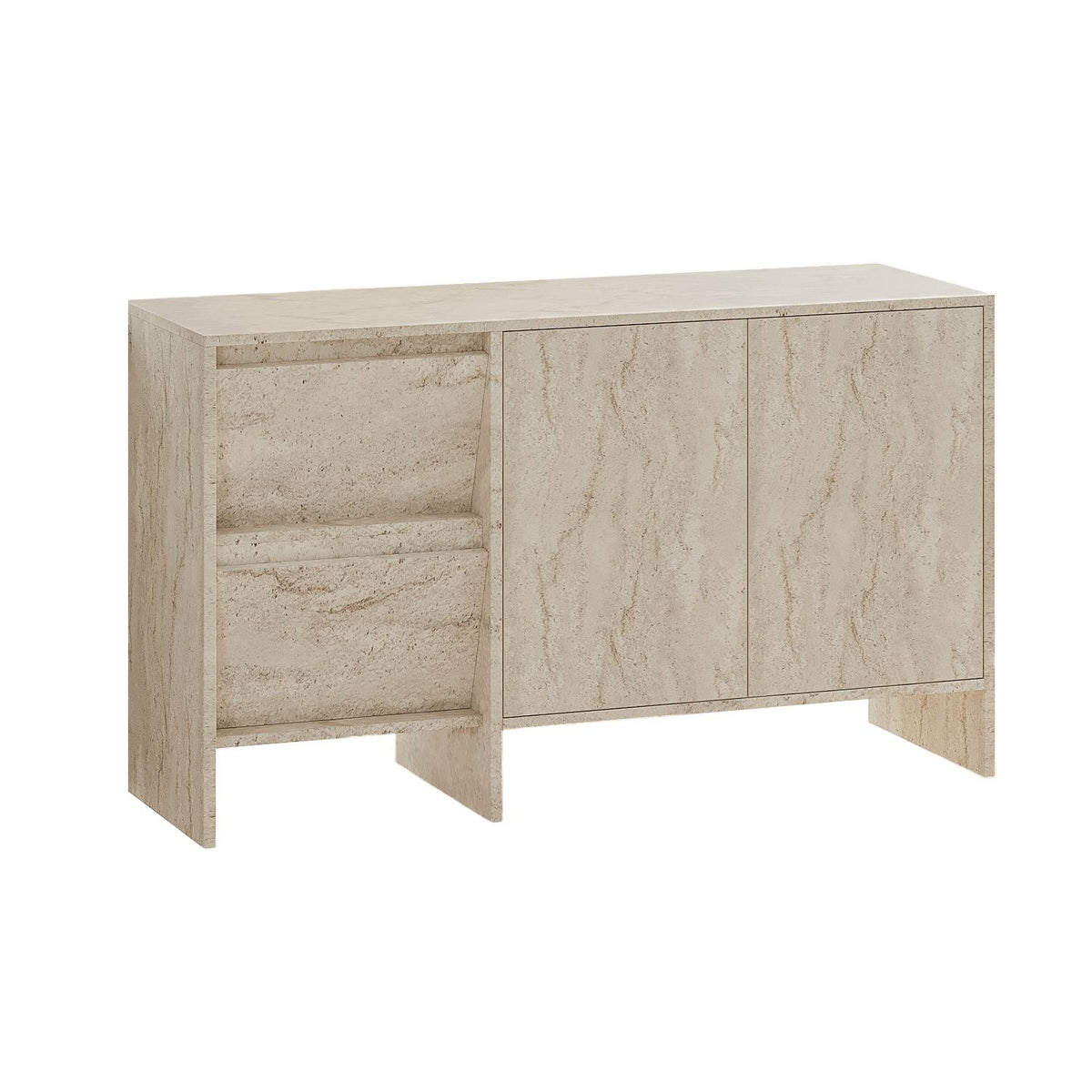 Μπουφές Τραβερτίνη 130x44x81,8cm | 382NRC1612