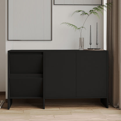 Μπουφές Μαύρο 130x44x81,8cm | 382NRC1615