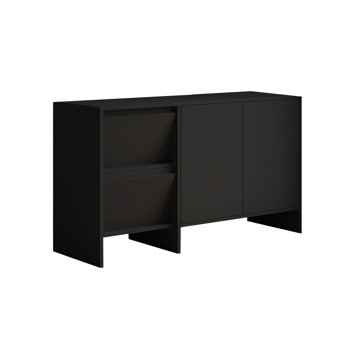 Μπουφές Μαύρο 130x44x81,8cm | 382NRC1615