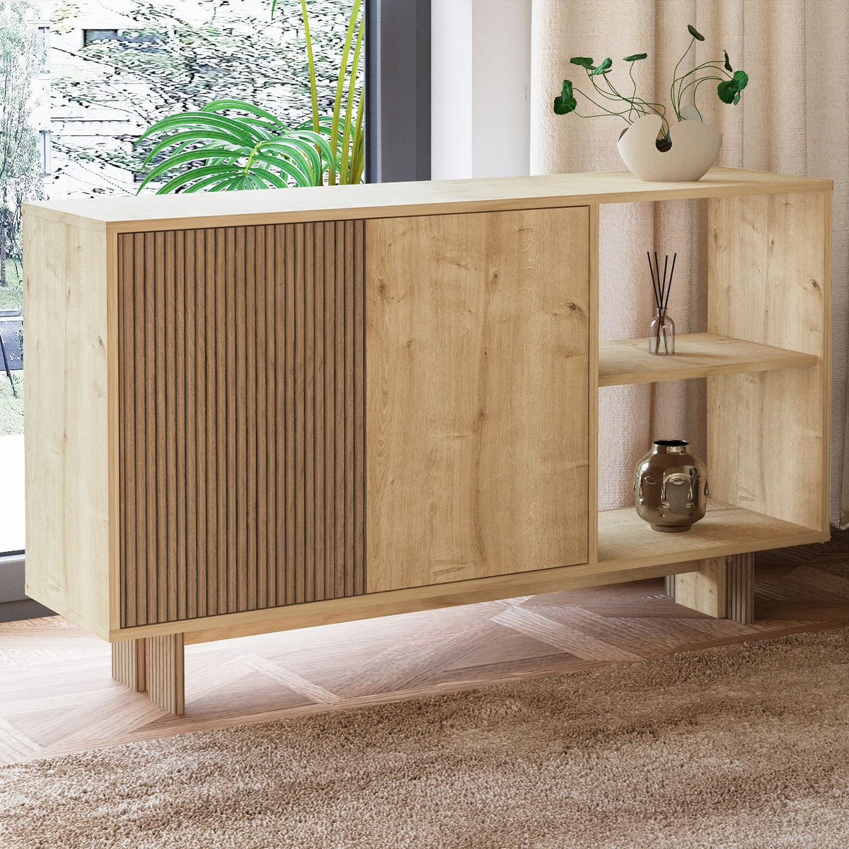 Μπουφές Warm Δρυς
Sapphire Δρυς 140x35x80cm | 382NRC1616