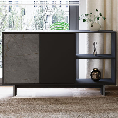 Μπουφές Μάρμαρο
Ανθρακί 140x35x80cm | 382NRC1619