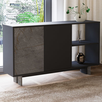 Μπουφές Μάρμαρο
Ανθρακί 140x35x80cm | 382NRC1619