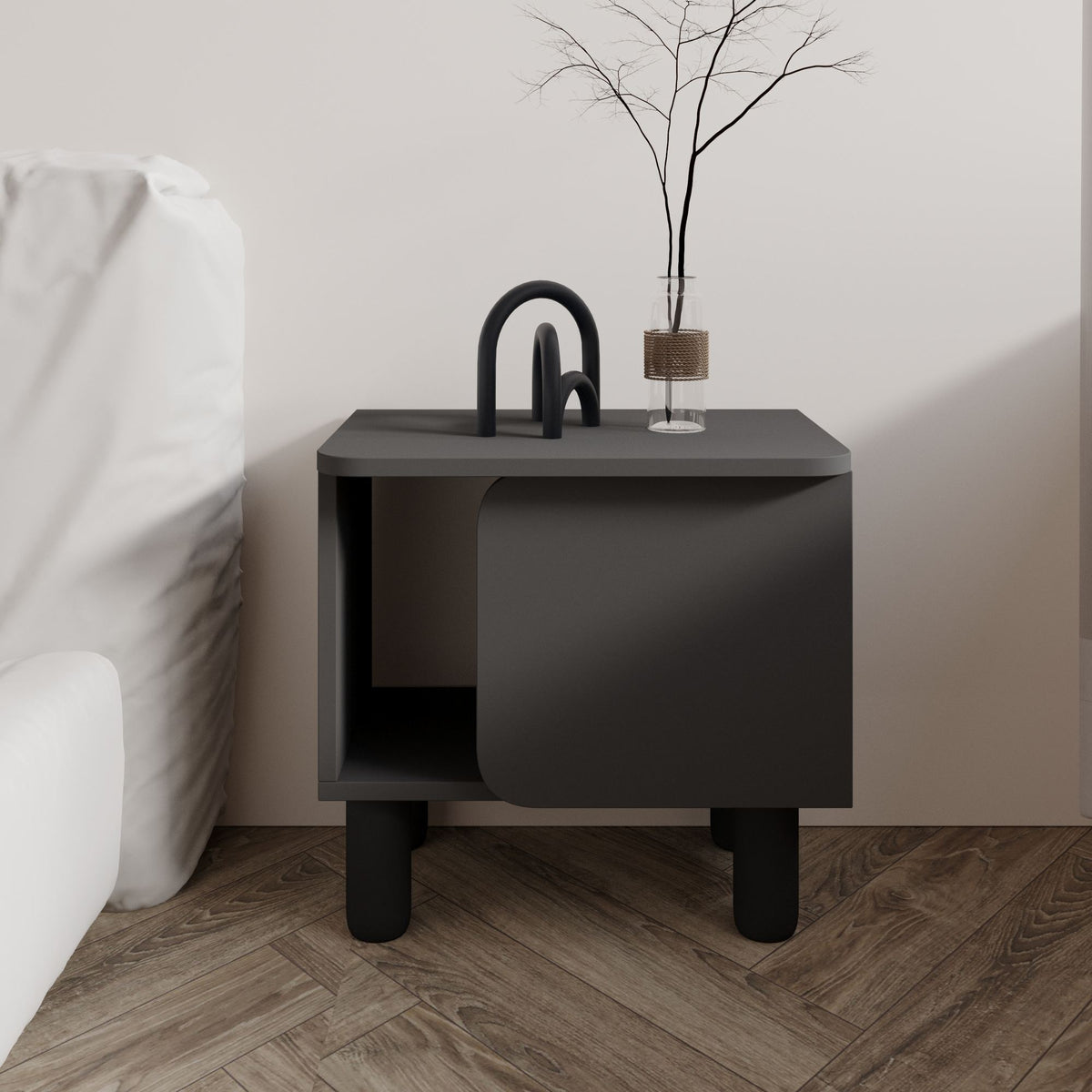 Κομοδίνο Βοηθητικό Τραπεζάκι 56x41x12 εκ. | 382NRC1812