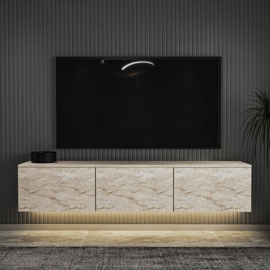 Έπιπλο Τηλεόρασης TV Βάση Σύνθεση Travertine | 382NRC2507