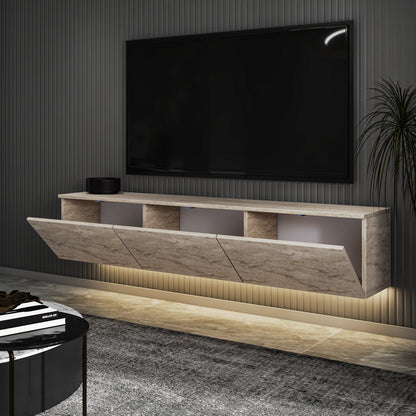 Έπιπλο Τηλεόρασης TV Βάση Σύνθεση Travertine | 382NRC2507