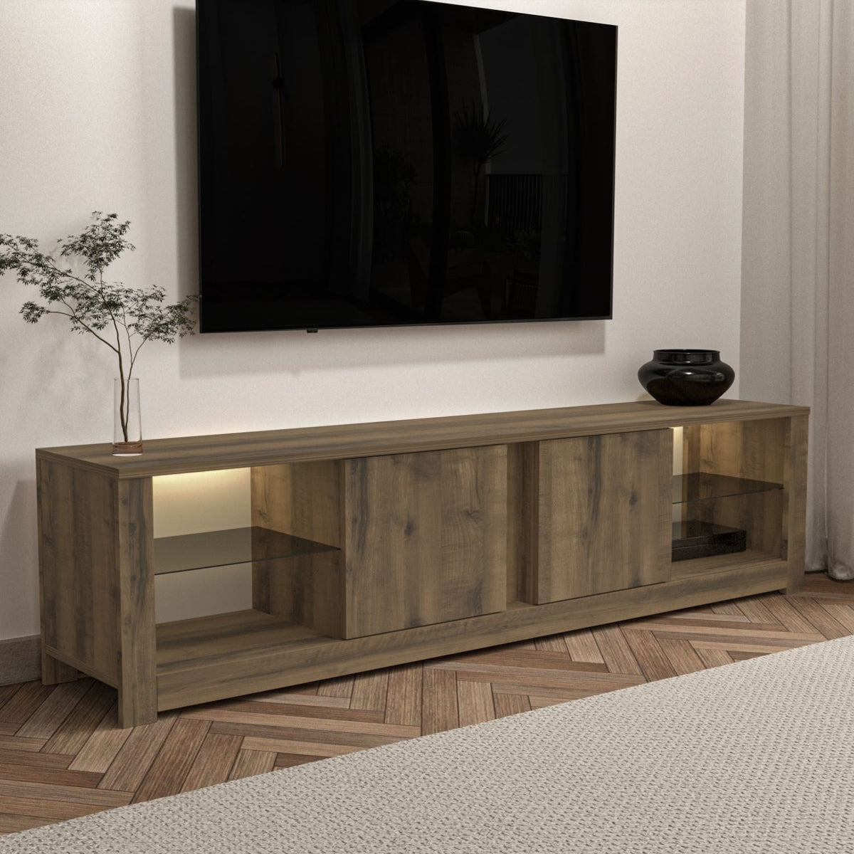 Έπιπλο Τηλεόρασης TV Βάση Σύνθεση Δρυς | 382NRC2525