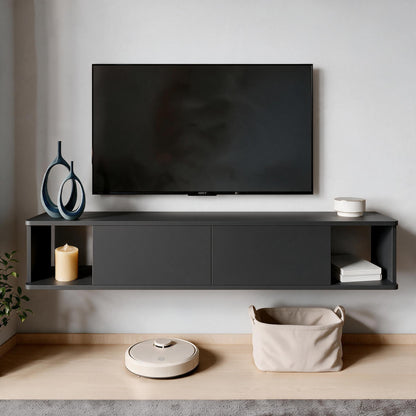 Έπιπλο Τηλεόρασης 160 × 29 × 29 Ανθρακί 382NRC3231