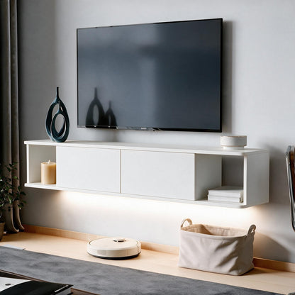 Έπιπλο Τηλεόρασης 160 × 29 × 29 Λευκό 382NRC3236