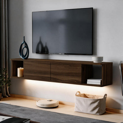 Έπιπλο Τηλεόρασης 160 × 29 × 29 Καρυδιά 382NRC3237
