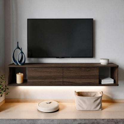 Έπιπλο Τηλεόρασης 160 × 29 × 29 Καρυδιά 382NRC3237