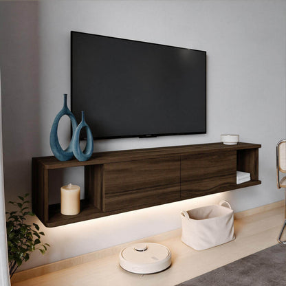 Έπιπλο Τηλεόρασης 160 × 29 × 29 Καρυδιά 382NRC3237