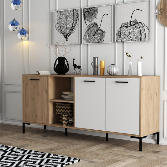Μπουφές Δρυς
Λευκό 180x45x80cm | 389MZA2203