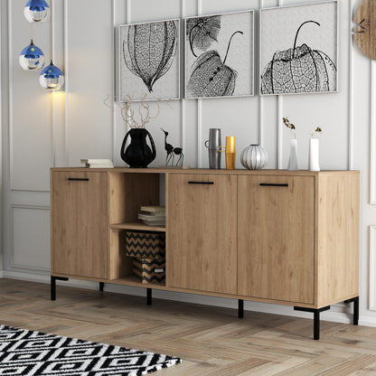 Μπουφές Δρυς 180x45x80cm | 389MZA2204