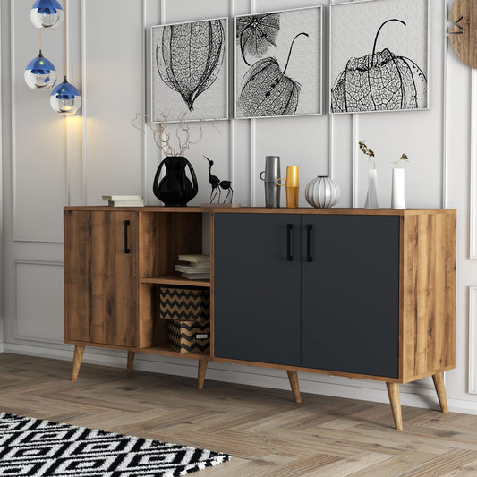 Μπουφές Καρυδί
Ανθρακί 180x45x80cm | 389MZA2206