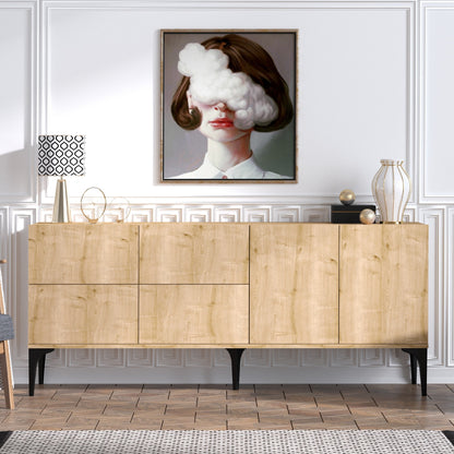 Μπουφές Sapphire Δρυς 180x40x80cm | 393MRD1118