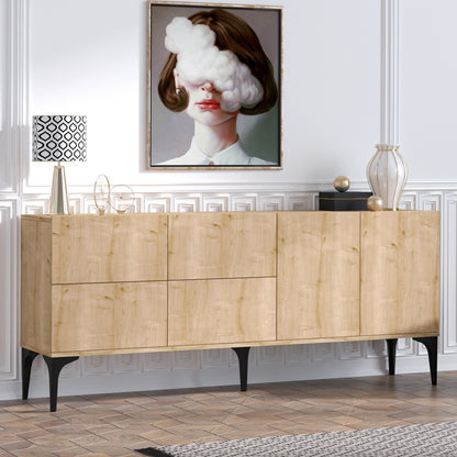 Μπουφές Sapphire Δρυς 180x40x80cm | 393MRD1118