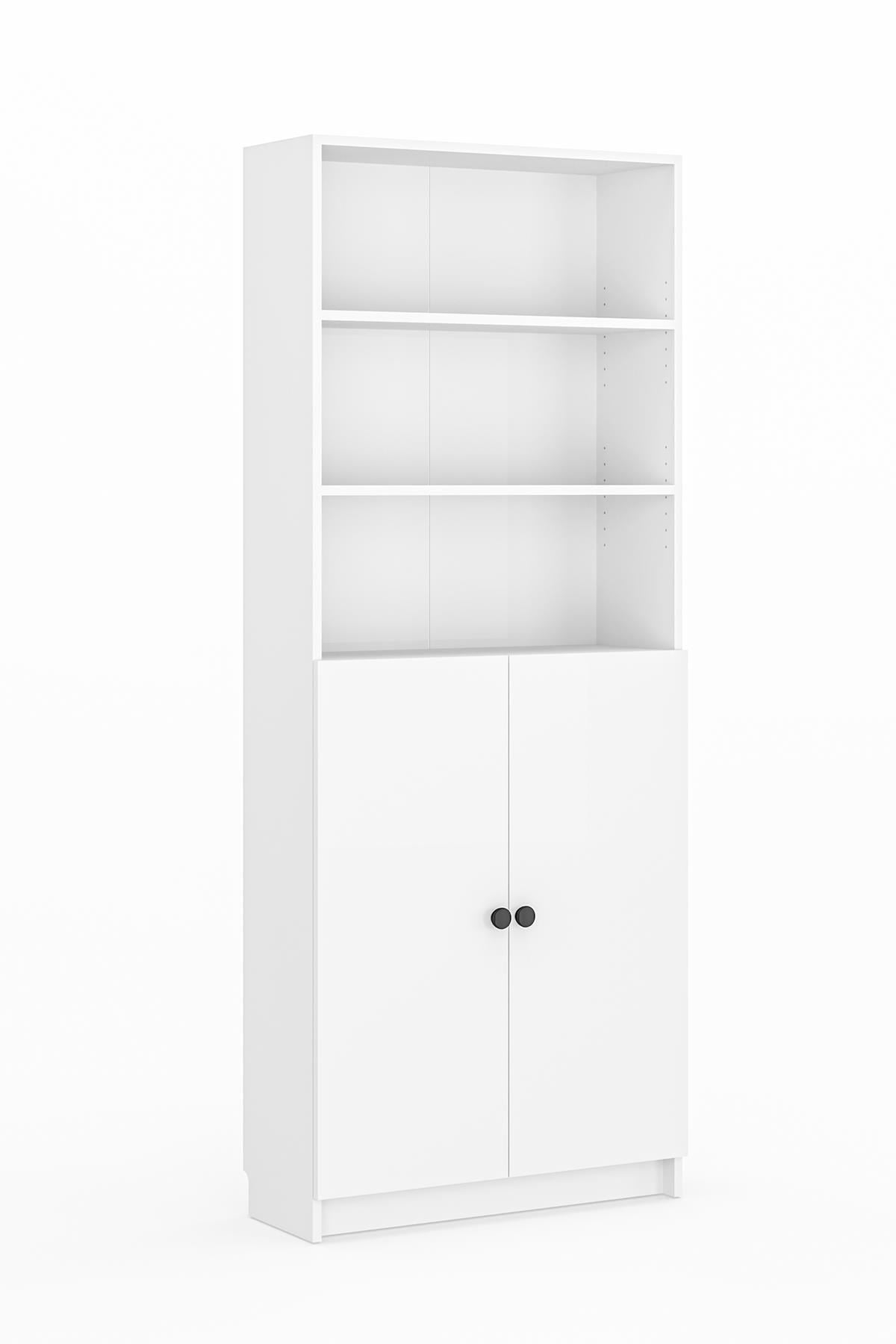 Βιβλιοθήκη 80 × 28 × 200 εκ. Λευκό GR462MSR1405