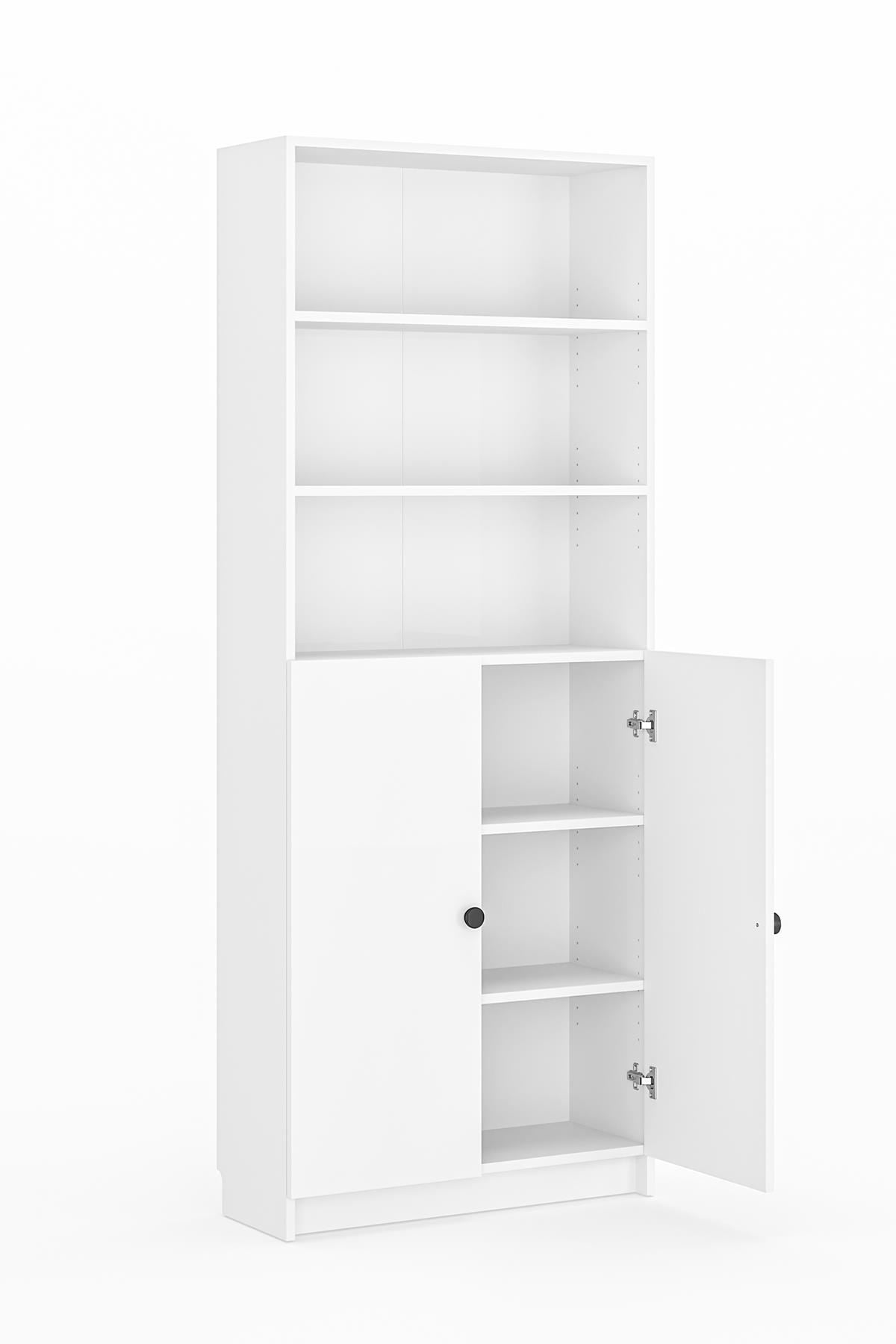 Βιβλιοθήκη 80 × 28 × 200 εκ. Λευκό GR462MSR1405