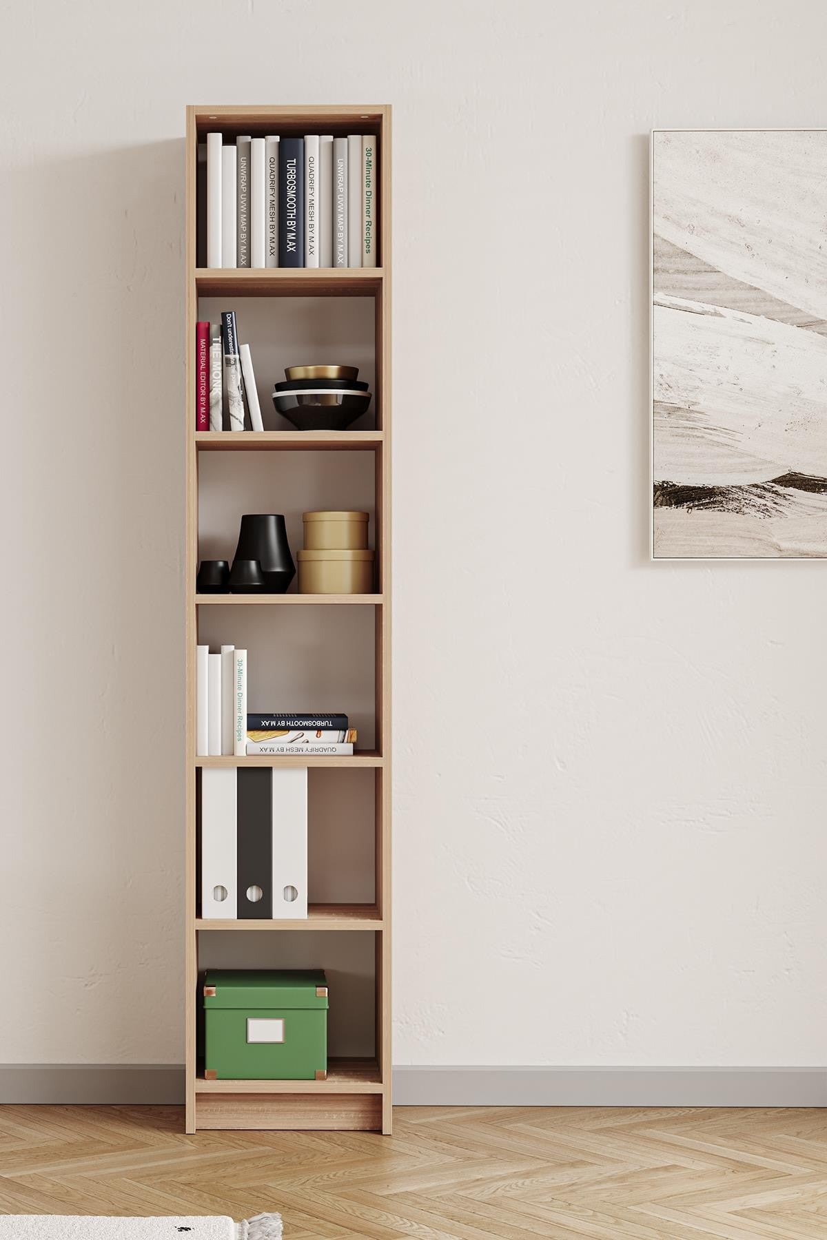 Βιβλιοθήκη Δρυς Sonomo 40x200x28 εκ 462MSR1417