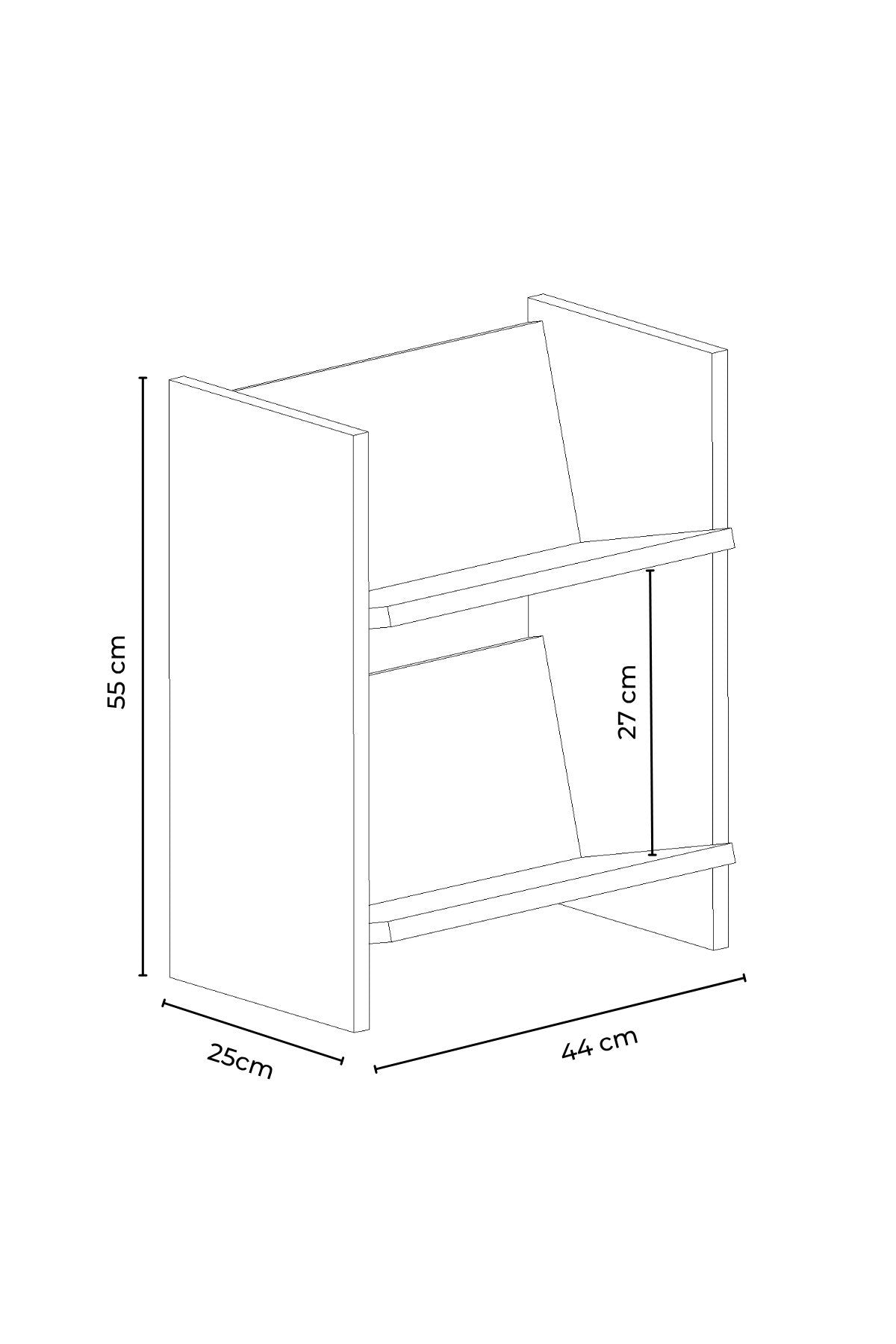 Βιβλιοθήκη Δρυς Sonomo Λευκό 44x55x25 εκ 462MSR1420