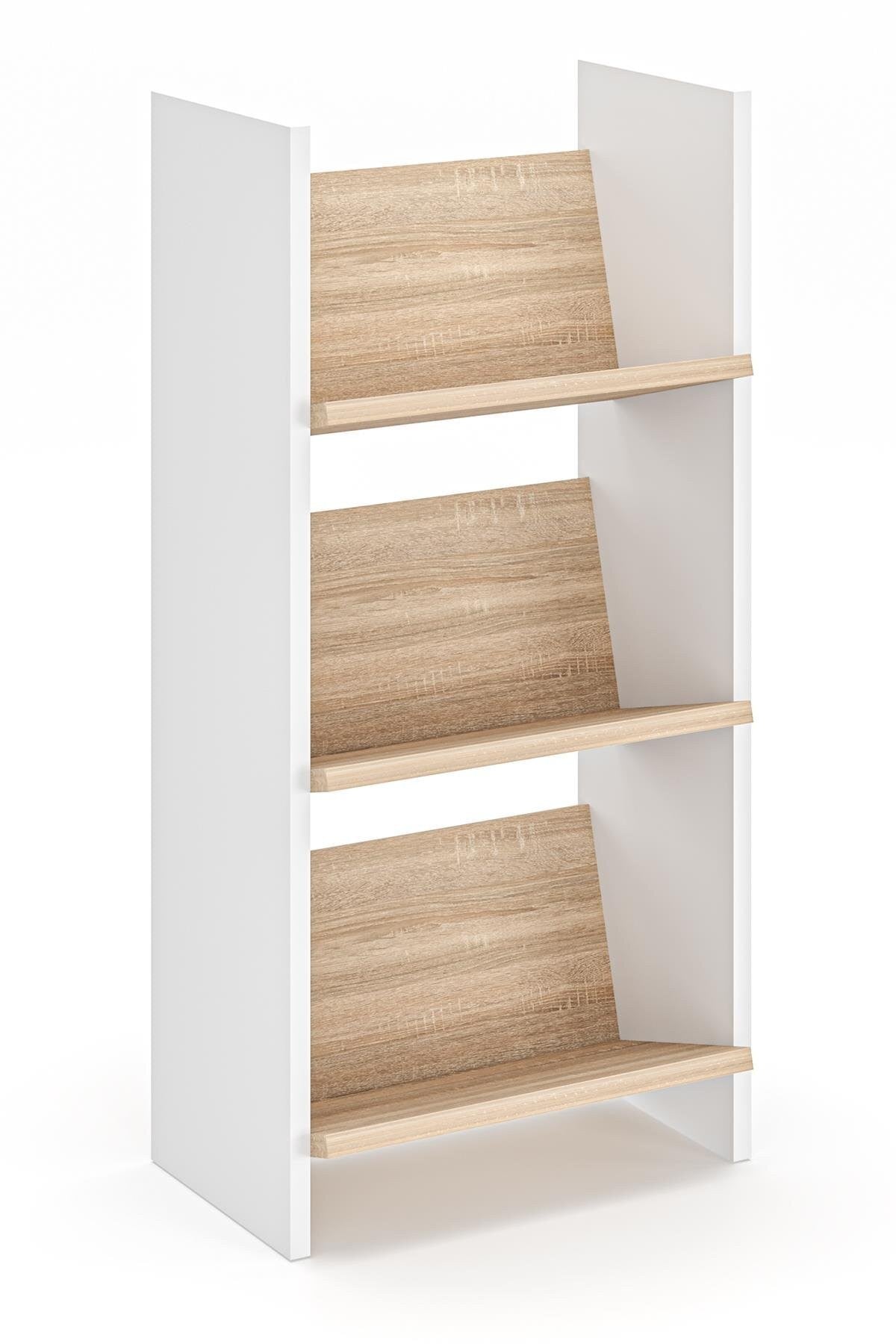 Βιβλιοθήκη Δρυς Sonomo Λευκό 44x90x25 εκ 462MSR1421
