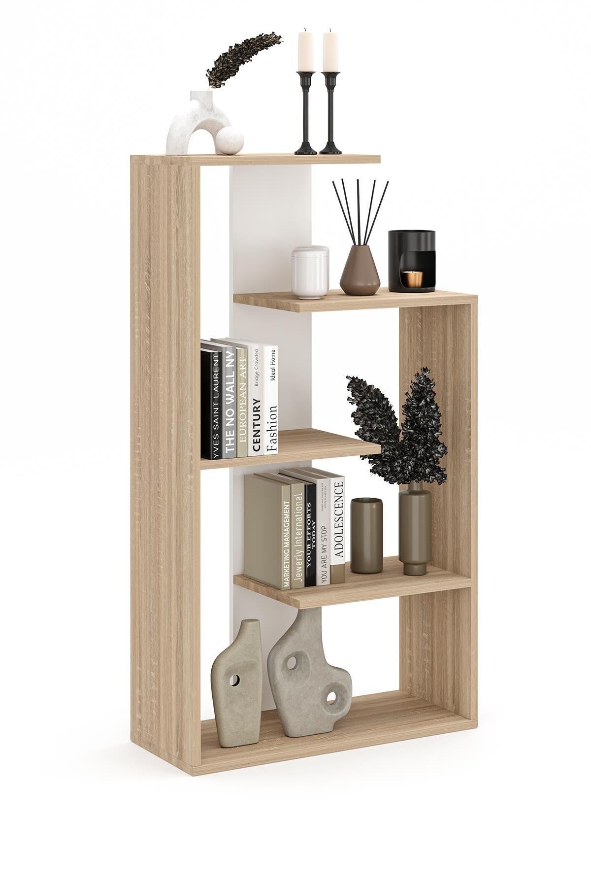 Βιβλιοθήκη Δρυς Sonomo 29x125x70 εκ 462MSR1422