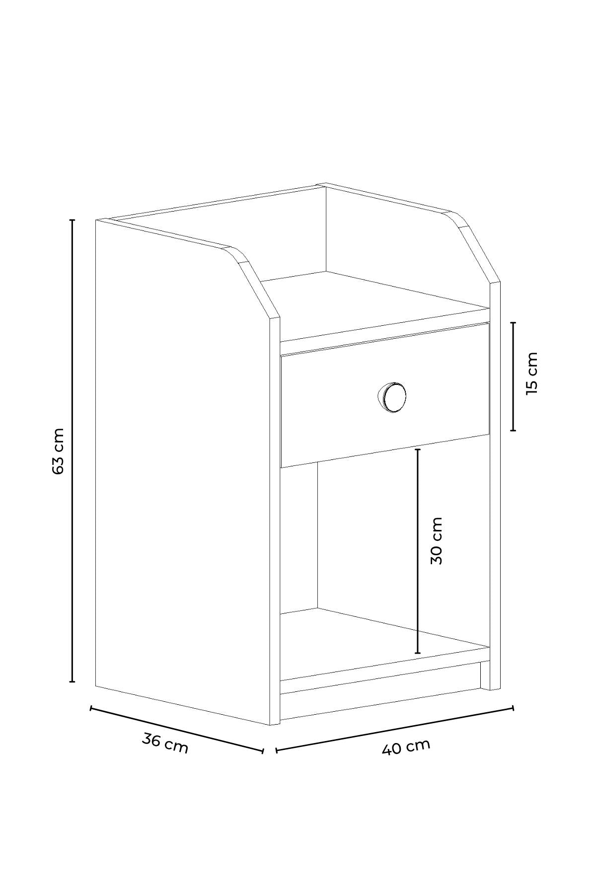 Κομοδίνο Βοηθητικό Τραπεζάκι 42x70x12 εκ. | 462MSR1606