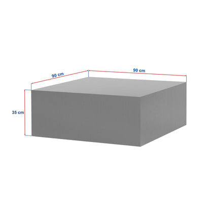 Τραπεζάκι Σαλονιού Wood Μαύρο 90 x 90 x 35 εκ GR467NRD1101