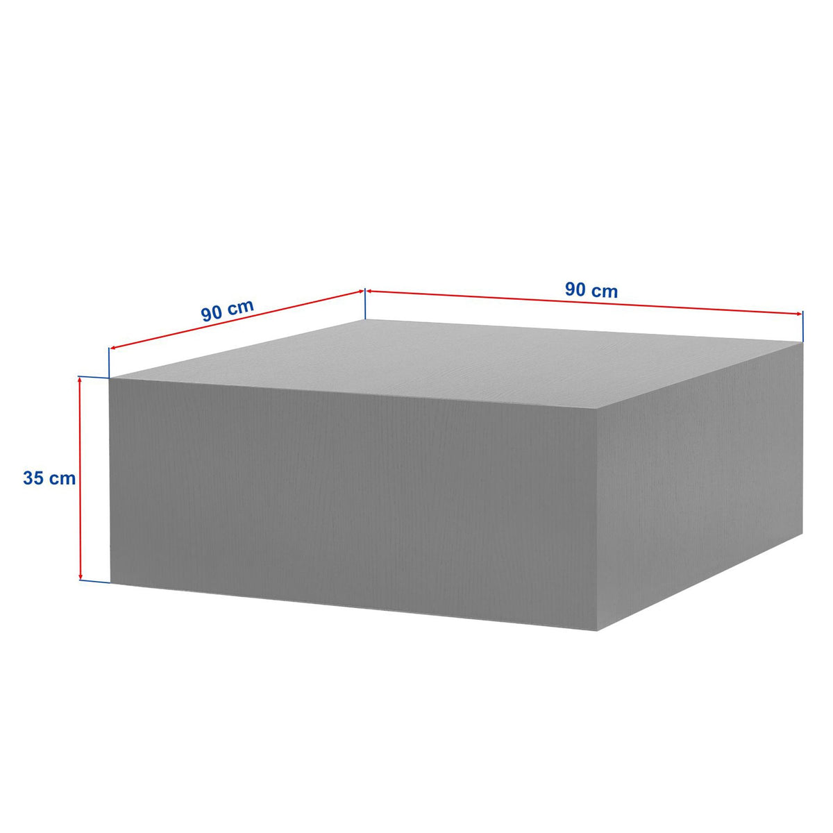 Τραπεζάκι Σαλονιού Δρυς Sapphire 90 x 90 x 35 εκ GR467NRD1103