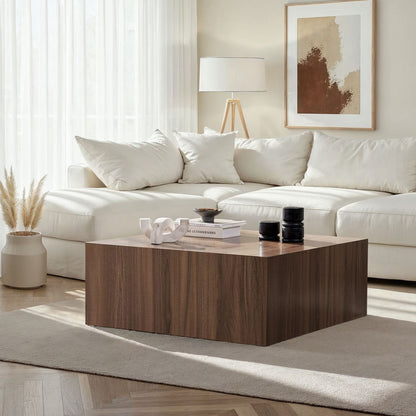Τραπεζάκι Σαλονιού Venezia Καρυδί 90 x 90 x 35 εκ GR467NRD1104