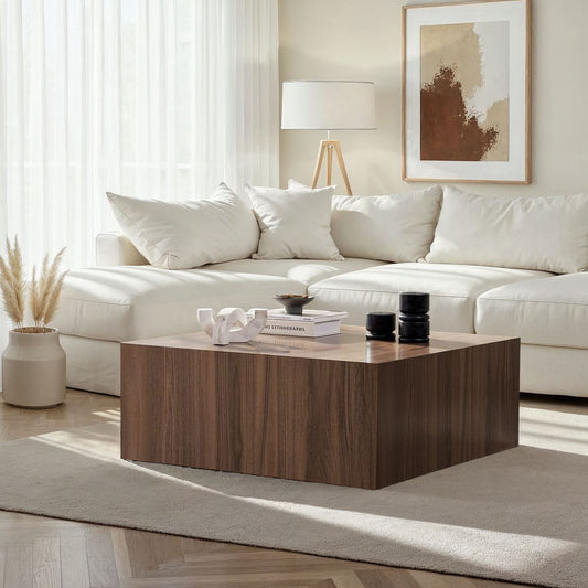 Τραπεζάκι Σαλονιού Venezia Καρυδί 90 x 90 x 35 εκ GR467NRD1104