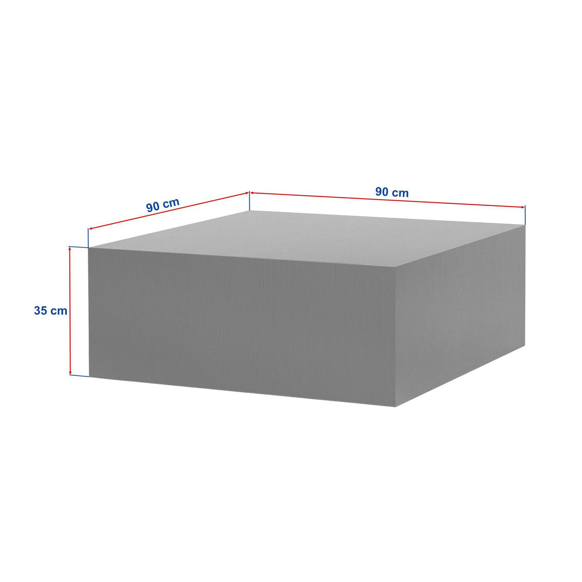 Τραπεζάκι Σαλονιού Venezia Καρυδί 90 x 90 x 35 εκ GR467NRD1104