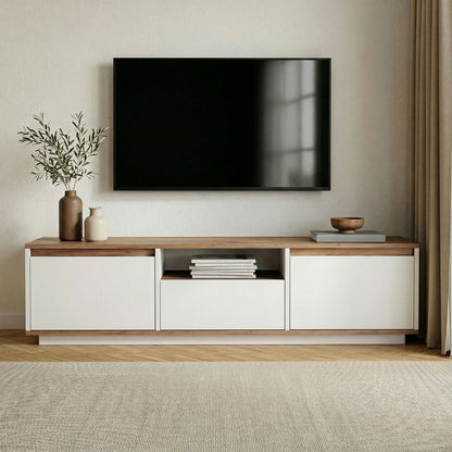 Έπιπλο Τηλεόρασης TV Βάση Σύνθεση Atlantic Pine Λευκό | 467NRD1117