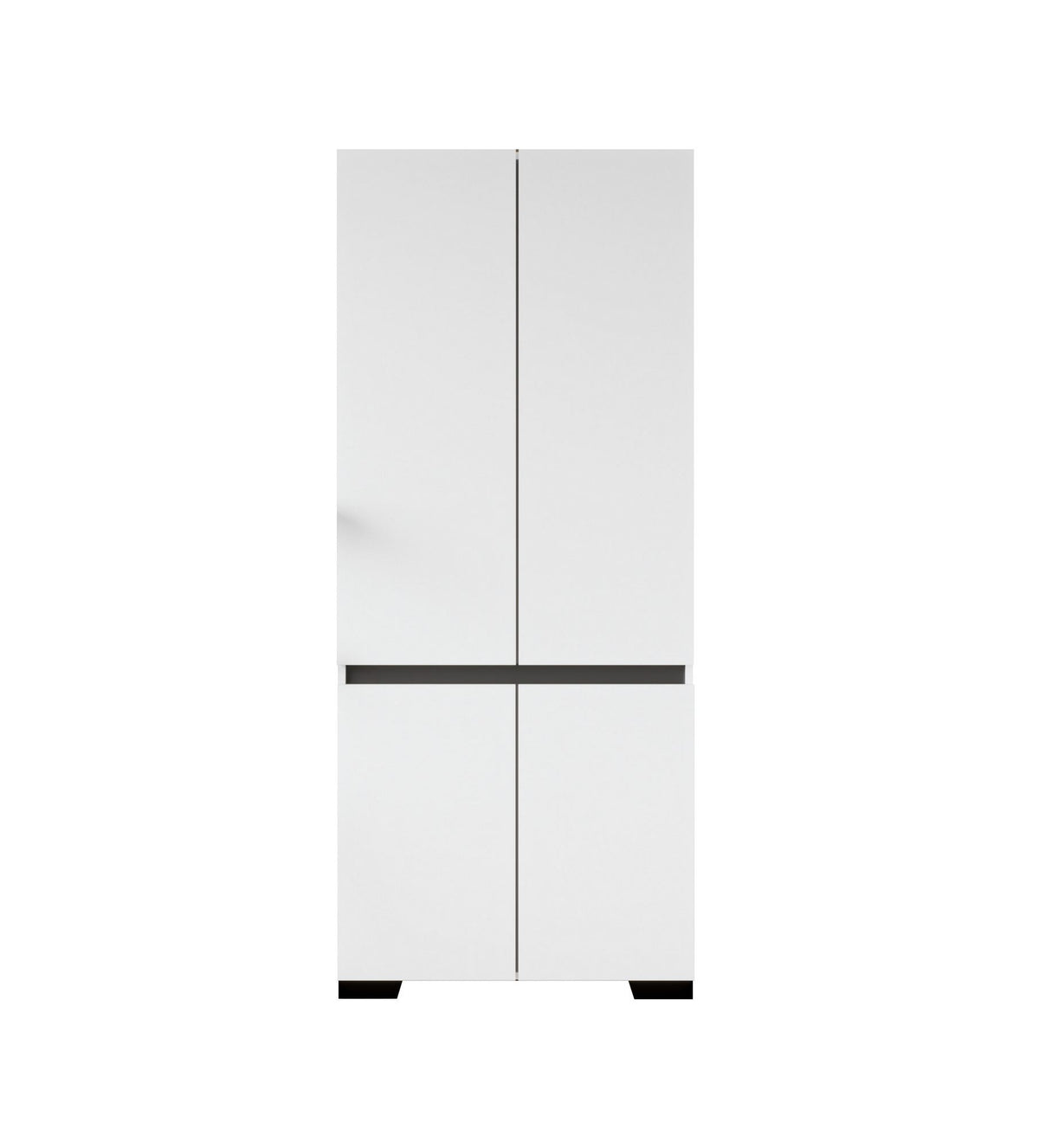 Ντουλάπα 90x210x52 εκ White Anthracite 469ORN1115