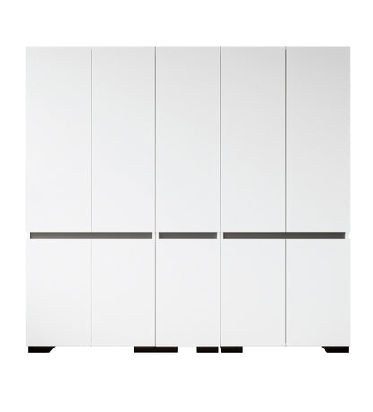 Ντουλάπα 225x210x52 εκ White Anthracite 469ORN1129