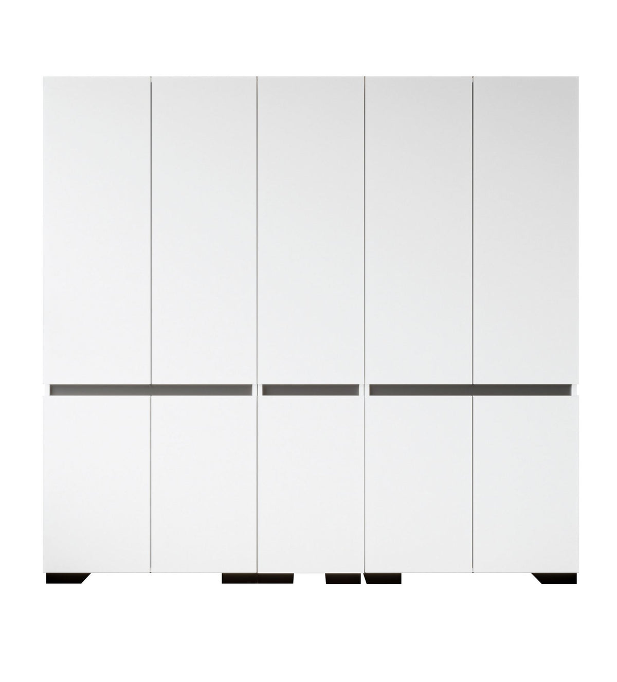 Ντουλάπα 225x210x52 εκ White Anthracite 469ORN1130