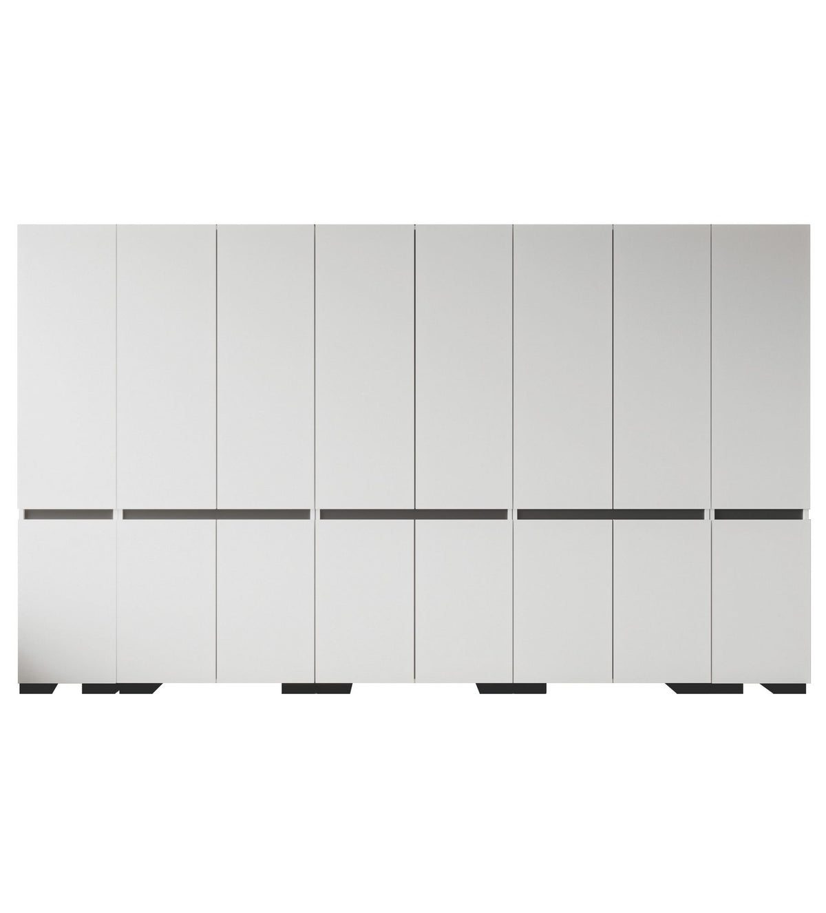 Ντουλάπα 360x210x52 εκ White Anthracite 469ORN1131
